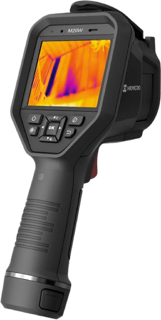 M20W - Cámara Termográfica Portátil Profesional / Rango de temperatura de -20 °C a 550 °C / Alta precisión Â±2?/Â±2% / Resolución IR 256 x 192 y Cámara Visual 8MP / Pantalla táctil LCD - HIKMICRO HM-TP22-3AQF-W-M20W