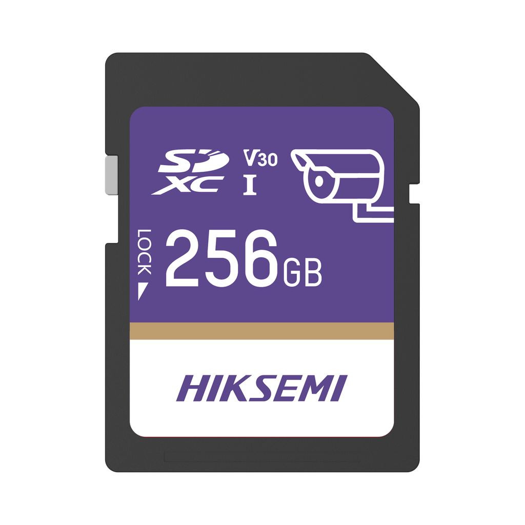 Memoria SD Clase 10 de 256 GB / Especializada Para Videovigilancia - HIKSEMI by HIKVISION HS-SD-P10-256G-GUARDPRO