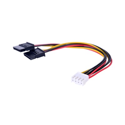 Cable Doble de Corriente SATA / Compatible con DVR's epcom y HIKVISION / 15 cm de Longitud - HIKVISION 101-502-130