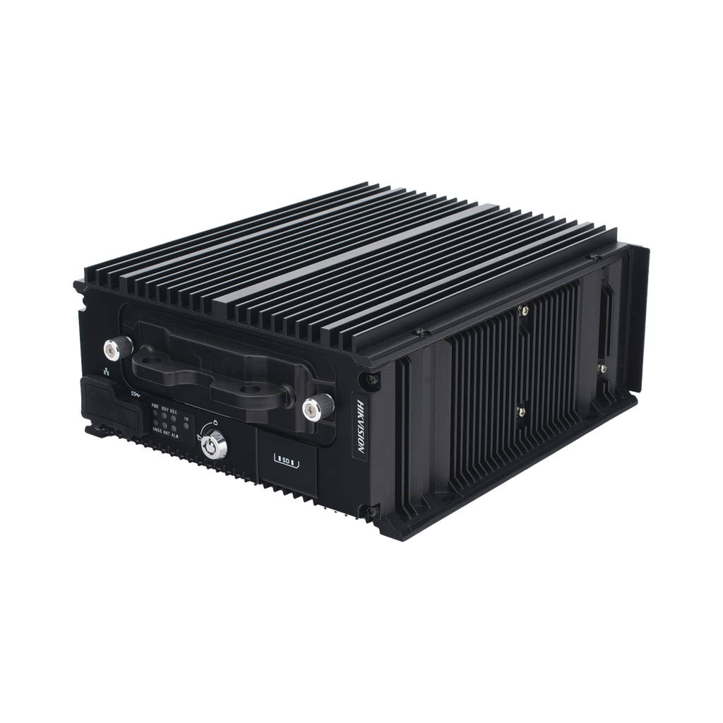 DVR Hibrido Móvil 1080p / 4 Canales TURBO + 8 Canales IP / Soporta 4G / WiFi / GPS / Sensor G / Soporta 2 Memorias SD / Alarmas I/O / Salida de Video - HIKVISION AE-MH0408(RJ45)