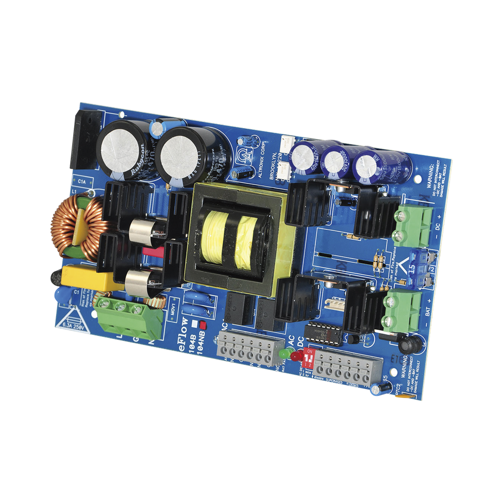 Cargador de fuente de alimentacion, salida unica, 24 VCC a 10 A, salida auxiliar, FAI, listo para LinQ2, 115 V CA, placa