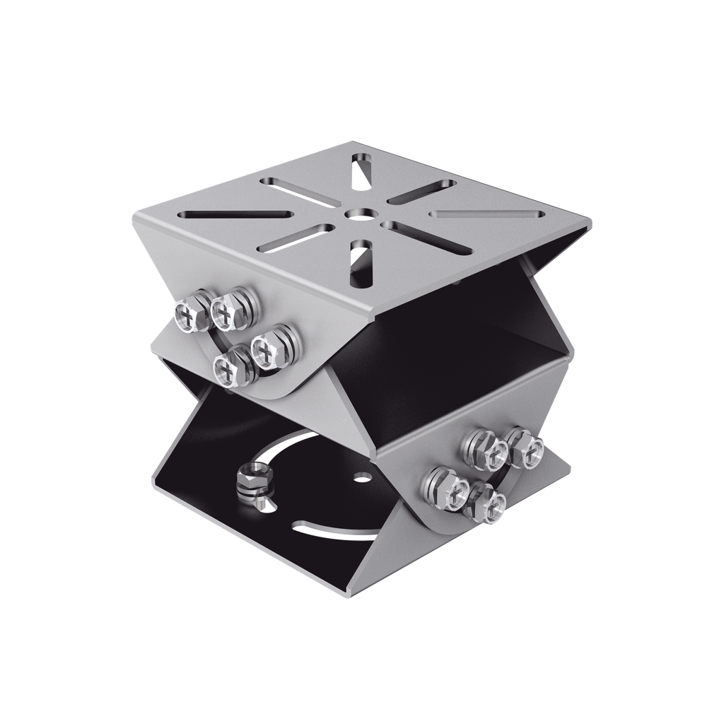 Montaje de Conexión PT Universal "“ Gris Platino "“ Compatible con IDS-TCM403 - HIKVISION DS-1232ZJ-T-BJH