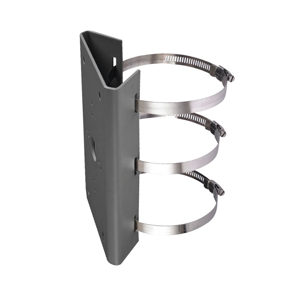 Montaje para Poste Vertical / Diametro de 400 a 600 mm / Acero Galvanizado (SUS304) / Color Plateado - HIKVISION DS-1275ZJ-BJH-600MM