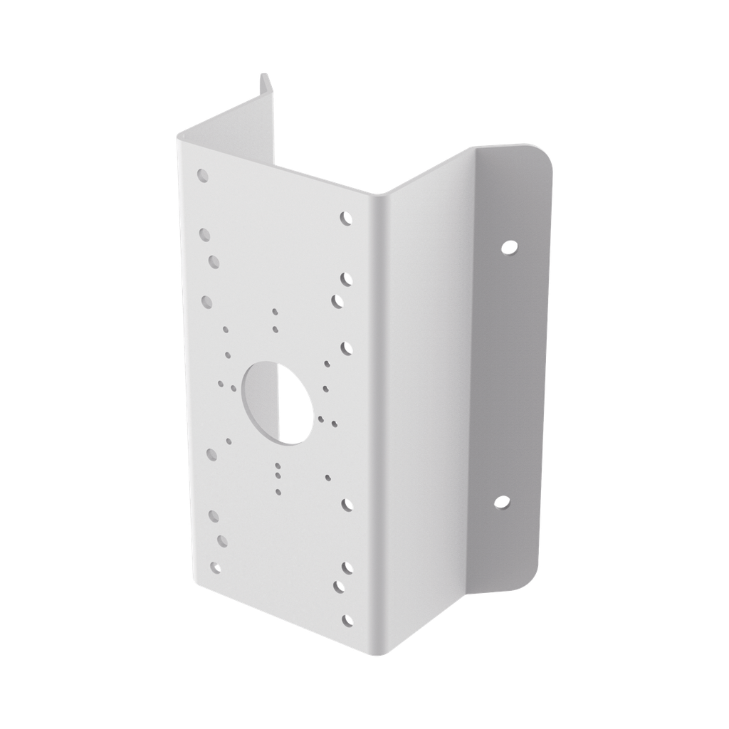 Montaje de Esquina para PTZ TURBOHD o IP / Uso en Exterior / Material de Acero de Carbono / Color Blanco - HIKVISION DS-1276ZJ