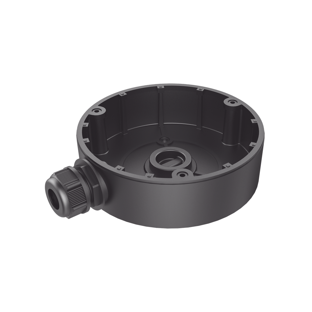 Caja de Conexión de Exterior Color Negro / Compatible con DS-2CD2143G2-I(S)(BLACK) - HIKVISION DS-1280ZJ-DM18(BLACK)