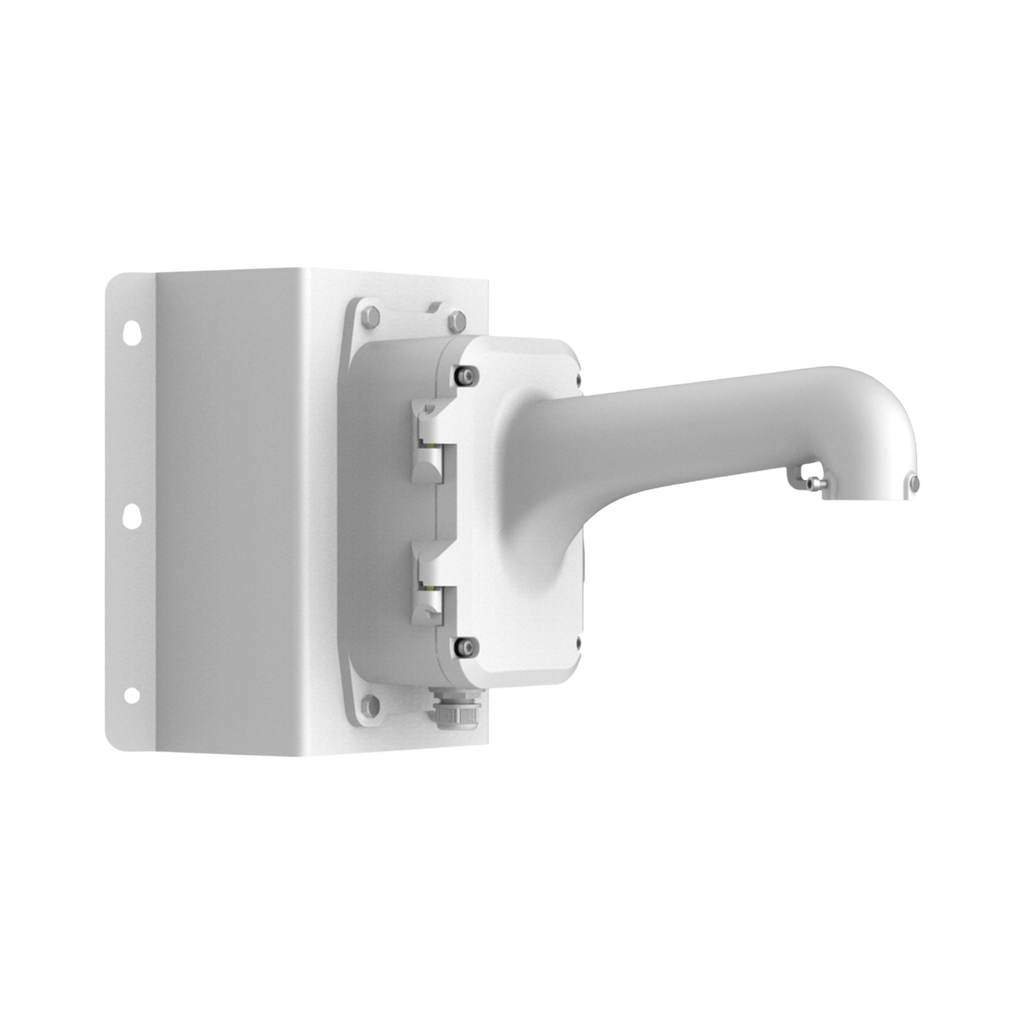 Montaje de Esquina con Caja de Conexión para Domos PTZ epcom y HIKVISION / Fabricado con Aleación de Aluminio y Acero - HIKVISION DS-1604ZJ-BOX-CORNER