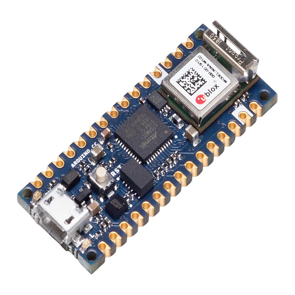Placa de Desarrollo IoT / Arduino Nano 33 IoT / Cortex-M0+ SAMD21 / Wi-Fi + Bluetooth / Chip Criptografico ATECC608A / IMU 6 Ejes / Compatible Arduino IDE