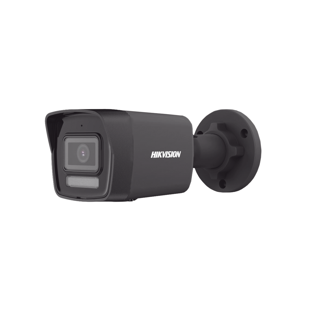 [Dual Light] Bala IP 4 Megapixel / Color Negro / Lente 2.8 mm / 30 mts IR + 30 mts Luz Blanca / Micrófono Integrado / ACUSENSE Lite / Exterior IP67 / H.265 / PoE / Micro SD - HIKVISION DS-2CD1043G2-LIUF-BLACK