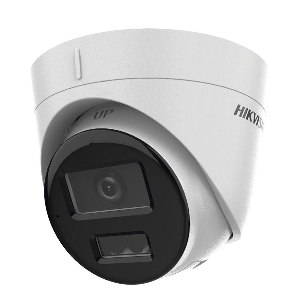 [Dual Light] Turret IP 4 Megapixel / Lente 2.8 mm / 30 mts IR + 30 mts Luz Blanca / Micrófono Integrado / ACUSENSE Lite / Exterior IP67 / H.265 / PoE / ONVIF / Micro SD - HIKVISION DS-2CD1343G2-LIUF