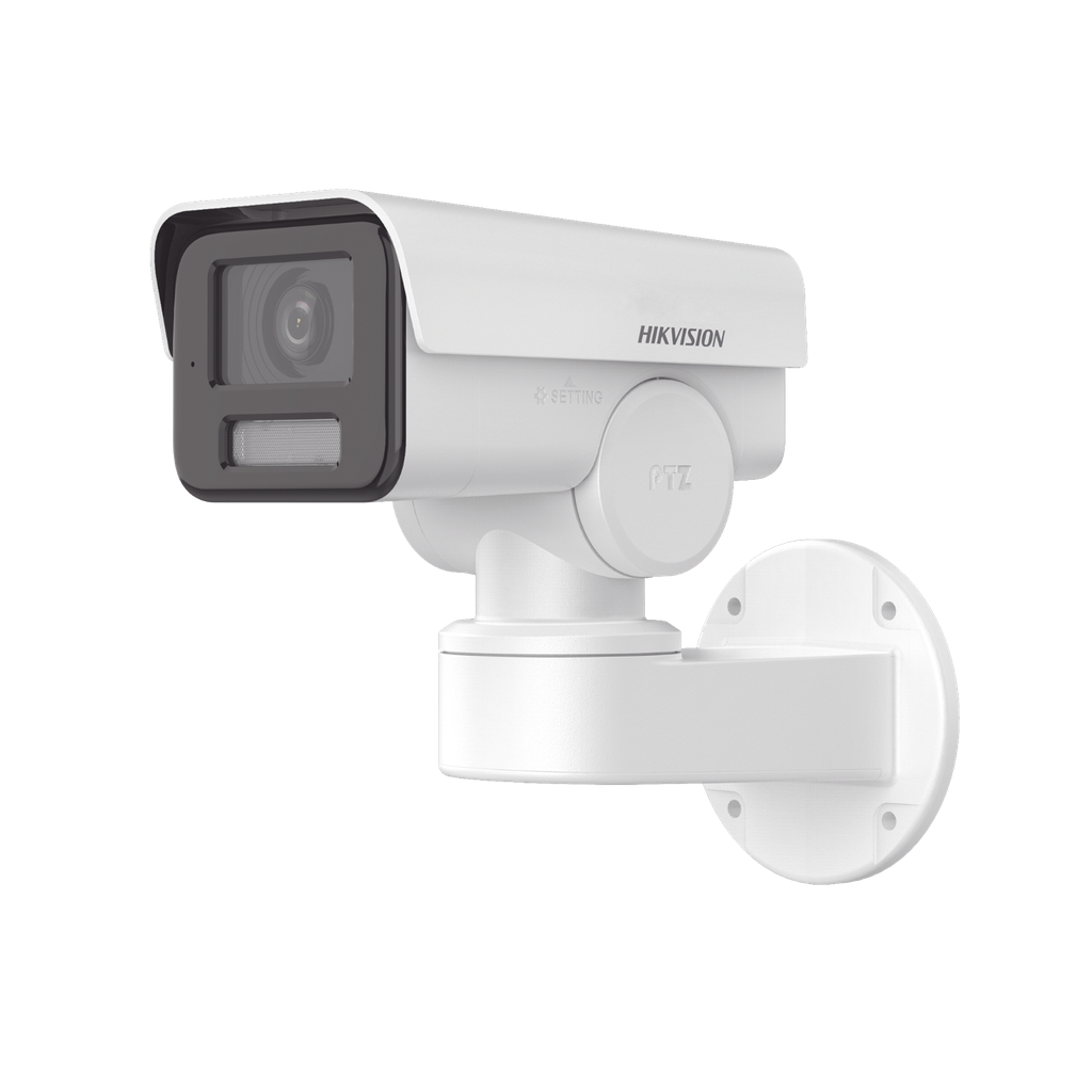 Bala IP PTZ 4 Megapixel / Lente Mot. 2.8 a 12 mm  / Luz IR 50 mts / WDR 120 dB  / PoE / IP66 / Microfono Integrado / Micro SD / Ultra Baja Iluminacion