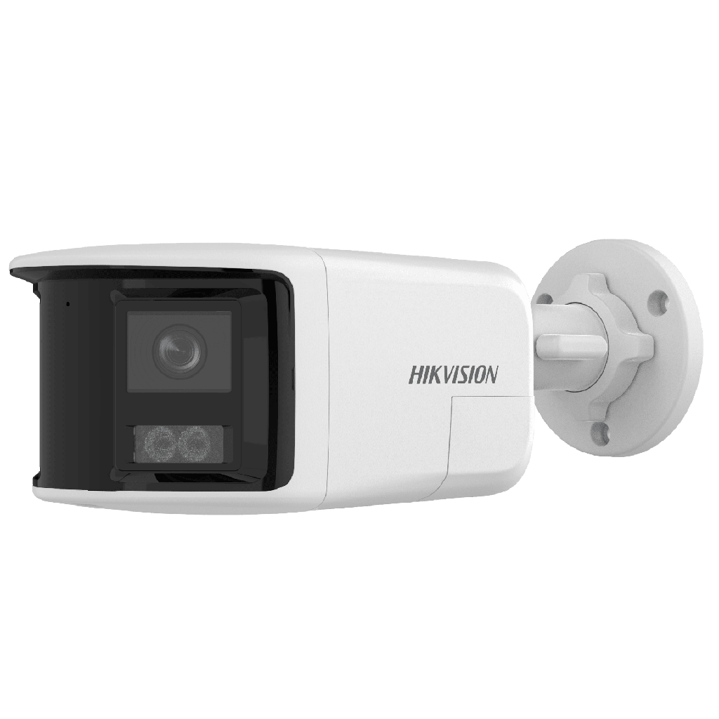 [PROTECCIÍ“N ACTIVA] Bala IP 6 Megapixel / 2 Lentes de Lente 2.8 mm (Imagen Panorámica 180°) / 30 mts IR / Exterior IP67 / Luz Intermitente y Alerta de Audio / Audio Bidireccional / ACUSENSE / WDR 120 dB / Micro SD - HIKVISION DS-2CD1T63G2P-LIUF-SL