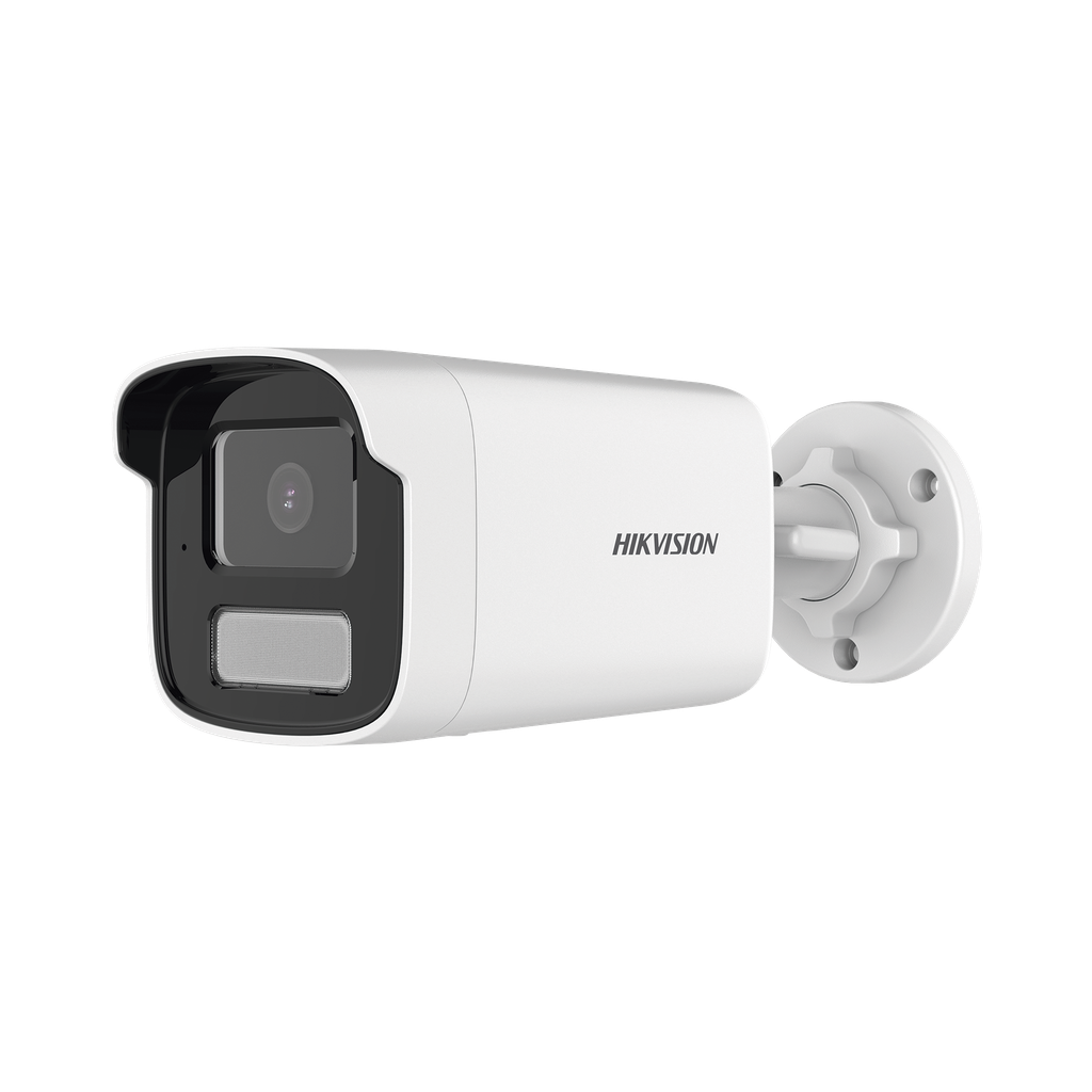 [Dual Light] Bala IP 8 Megapixel (4K) / Lente 4 mm / 50 mts IR + 50 mts Luz Blanca / Micrófono Integrado / ACUSENSE Lite / Exterior IP67 / H.265 / PoE / Micro SD - HIKVISION DS-2CD1T83G2-LIU(F)
