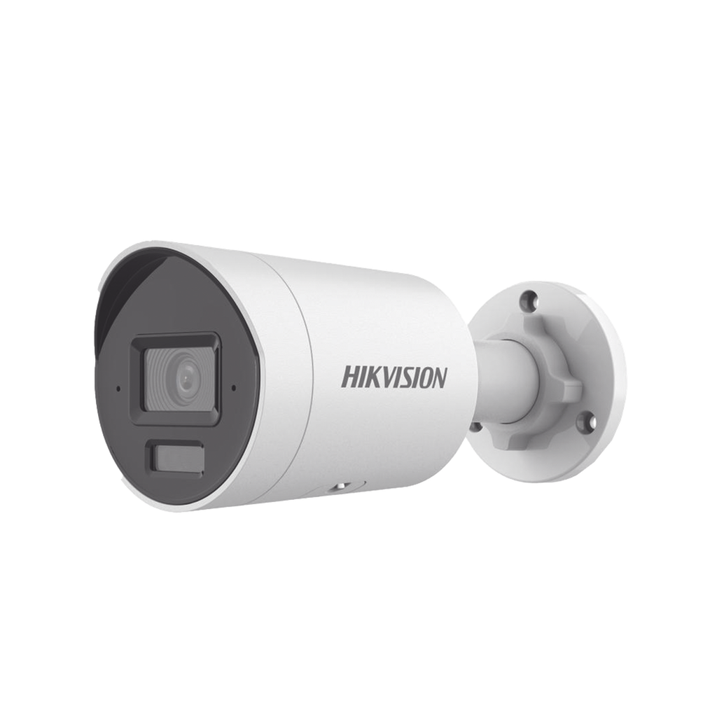 [Dual Light + 2 Micrófonos Integrados] Bala IP 8 Megapixel (4K) / Lente 2.8 mm / 40 mts Luz Blanca + 40 mts IR / ACUSENSE / Exterior IP67 / WDR 120 dB / PoE / Micro SD / Metal / ACUSEARCH - HIKVISION DS-2CD2083G2-LI2U