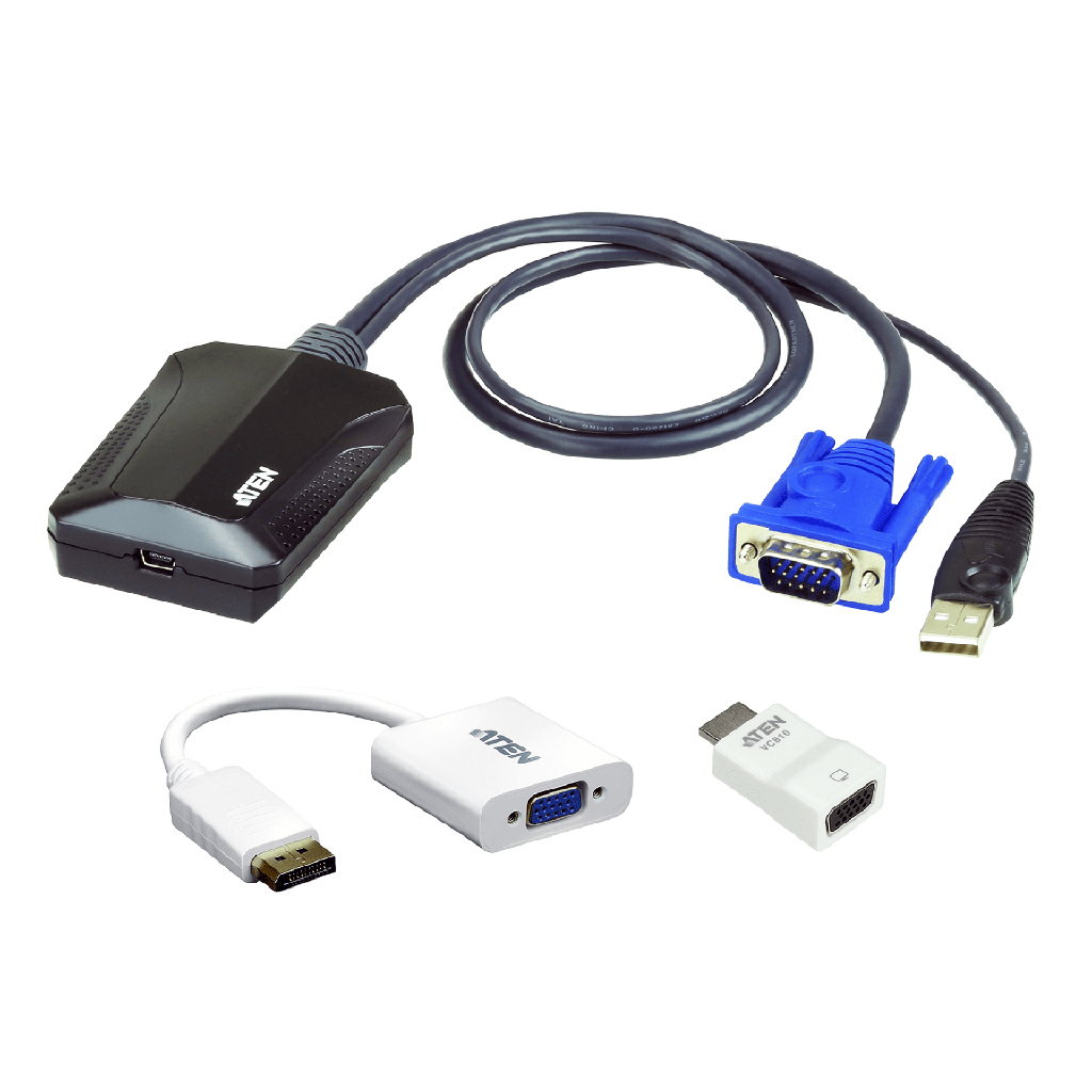 Kit de TI del adaptador para carrito de emergencia de consola KVM USB para ordenador portatil