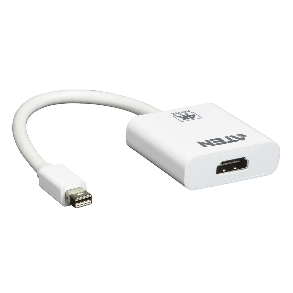 Adaptador activo de Mini DisplayPort a HDMI 4K | DisplayPort 1.2a | Compatible con audio - ATEN VC981